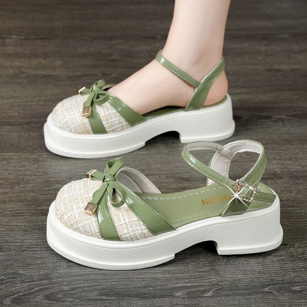 Cute Hollow Bow Heels
