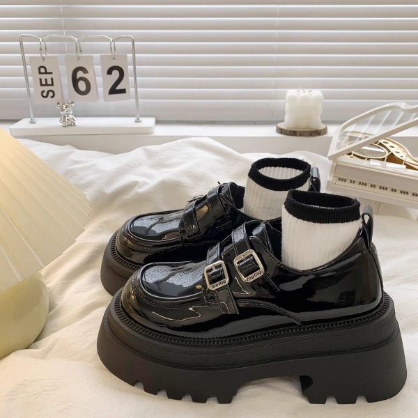 British Retro Platform Loafers