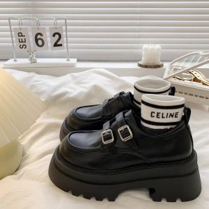 British Retro Platform Loafers