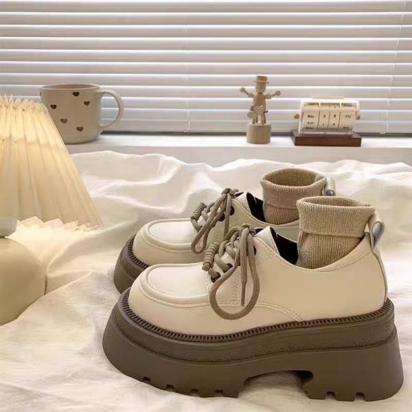 British JK Platform Loafers