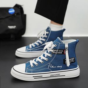 High-Top Canvas Sneakers