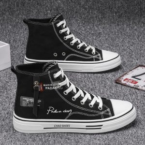 High-Top Canvas Sneakers