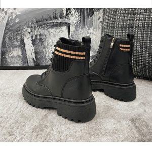 Lace-up Ankle chain Boot shoes