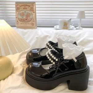 Kawai Bow Marry Jane Shoes