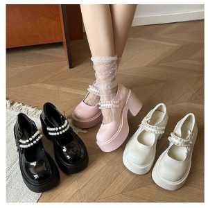 Kawai Bow Marry Jane Shoes
