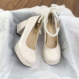 Dreamy Pearl bow heels
