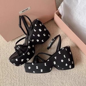 Chunky Platform  wedges shoe