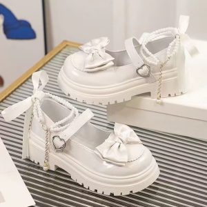 Bow double Pearl shoes