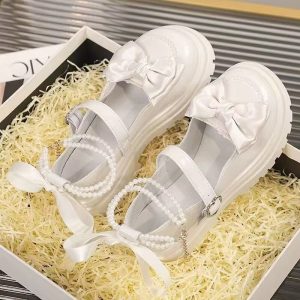 Bow double Pearl shoes