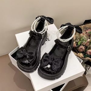 Bow double Pearl shoes
