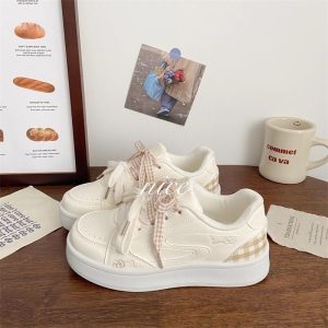 White KT Cat Sneakers