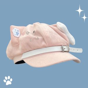 Y2K Cat Ear Beret