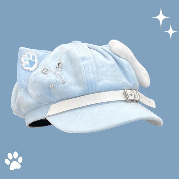Y2K Cat Ear Beret