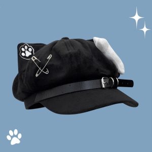 Y2K Cat Ear Beret
