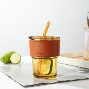 INS Bamboo Glass Cup