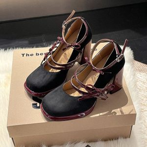 French Retro Bow Heels