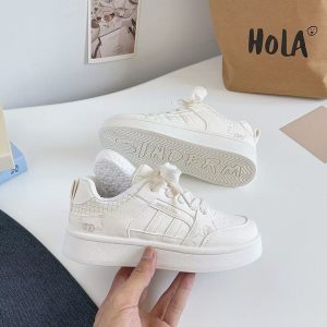 Cute Pink White Sneakers