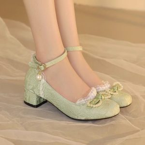 LEAG Dopamine Pearl Heels