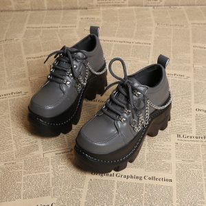 Punk Chain Derby Shoes