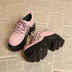 Punk Chain Derby Shoes