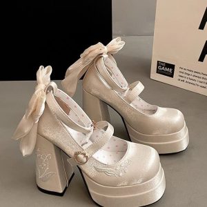 DGDA Bow Lolita Heels