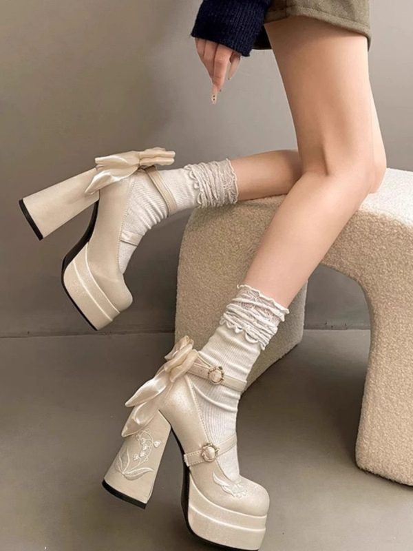 DGDA Bow Lolita Heels