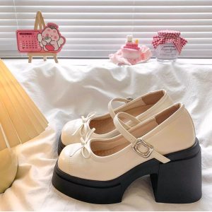 Vintage Bow Mary Janes