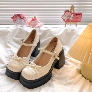 Vintage Bow Mary Janes
