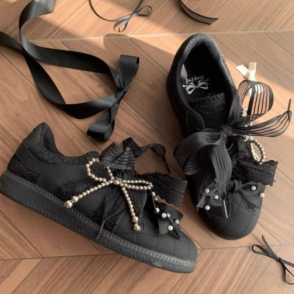 Soft Swan Aesthetic Sneakers