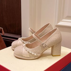 French Sweet Mary Jane Heels