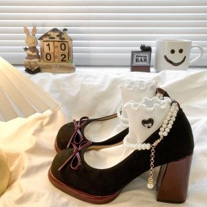 French Sweet Bow Mary Janes