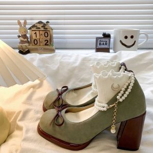 French Sweet Bow Mary Janes