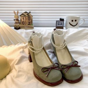 French Sweet Bow Mary Janes