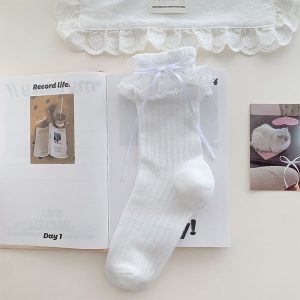 Korean Ballet Bow Socks
