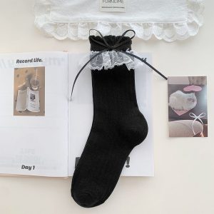 Korean Ballet Bow Socks