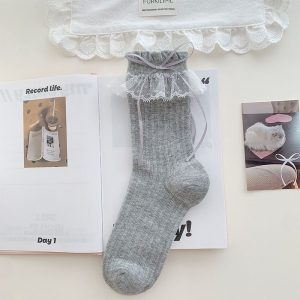 Korean Ballet Bow Socks