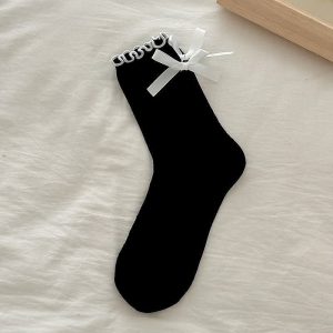 JK Bow Cotton Socks