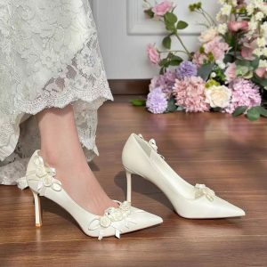 Timeless Flower Accent Heels
