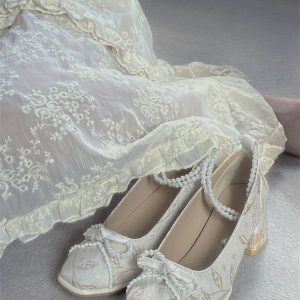 French Bow Mary Jane Heels