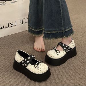 Polka Bow Mary Janes