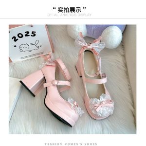Bow Platform Lolita Heels