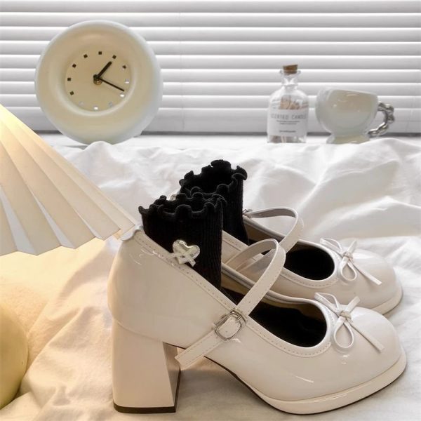 French Bow Mary Jane Heels