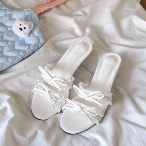 French Strap Mule Heels