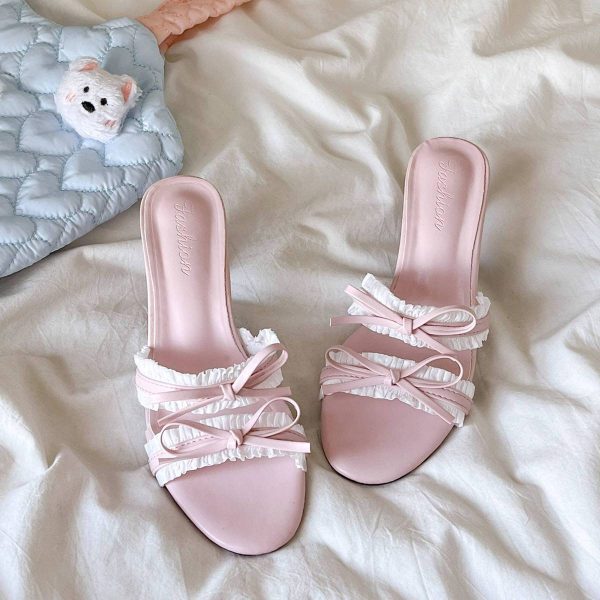 French Strap Mule Heels