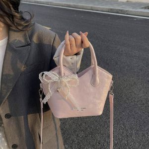 French Pearl Bow Handbag