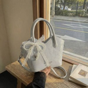 French Pearl Bow Handbag