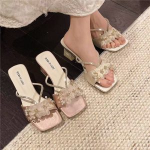 Chic Strap Mule Heels