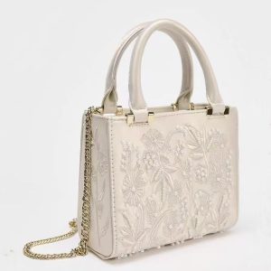 Satin Pearl Chain Lady Bag