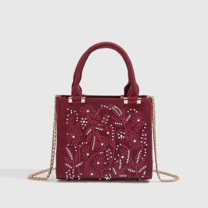 Satin Pearl Chain Lady Bag