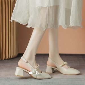 French Soft Leather Mary Janes